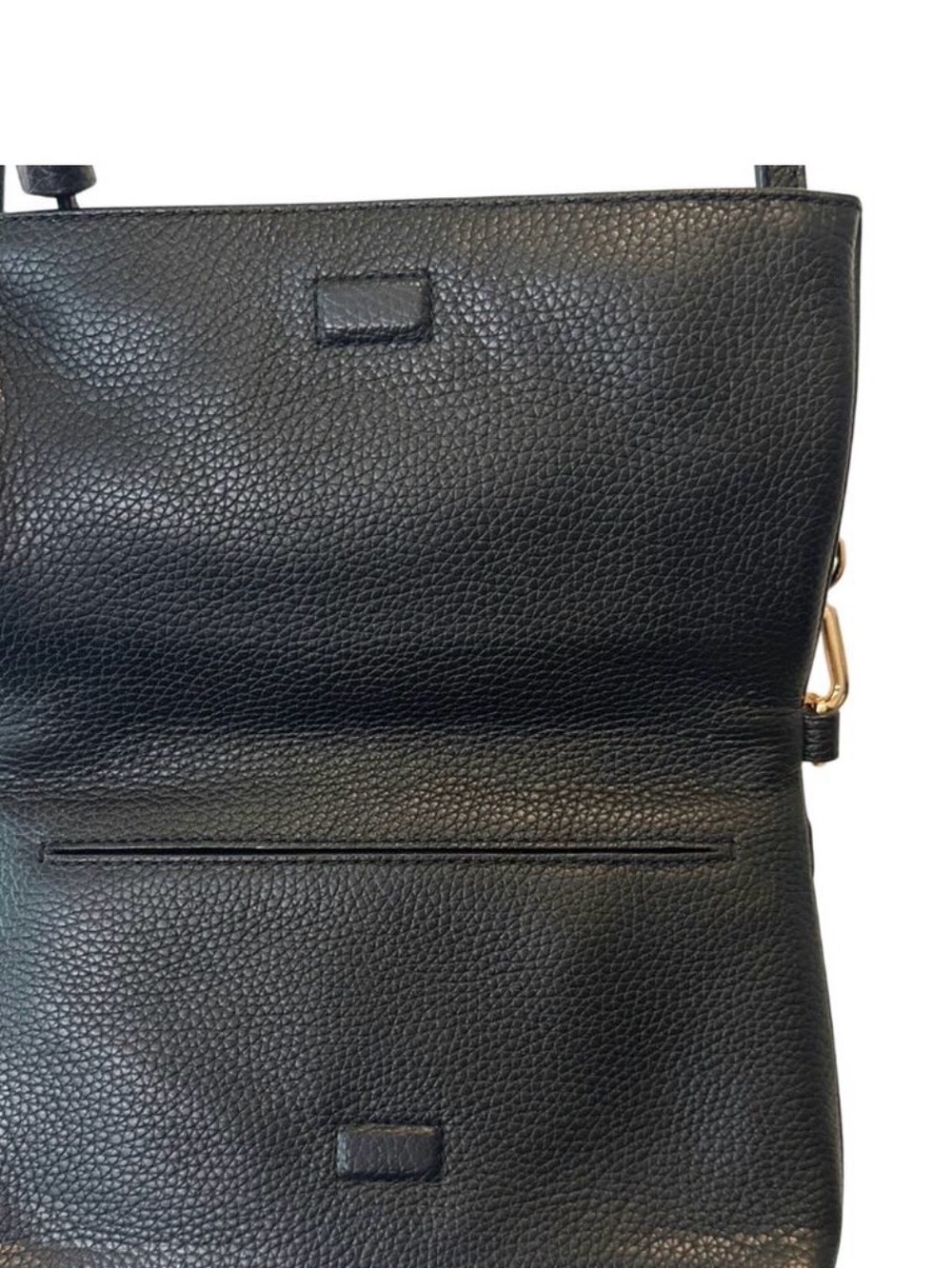 Tory Burch Black Pebbled Leather Tassel Crossbody - Picture 6 of 6